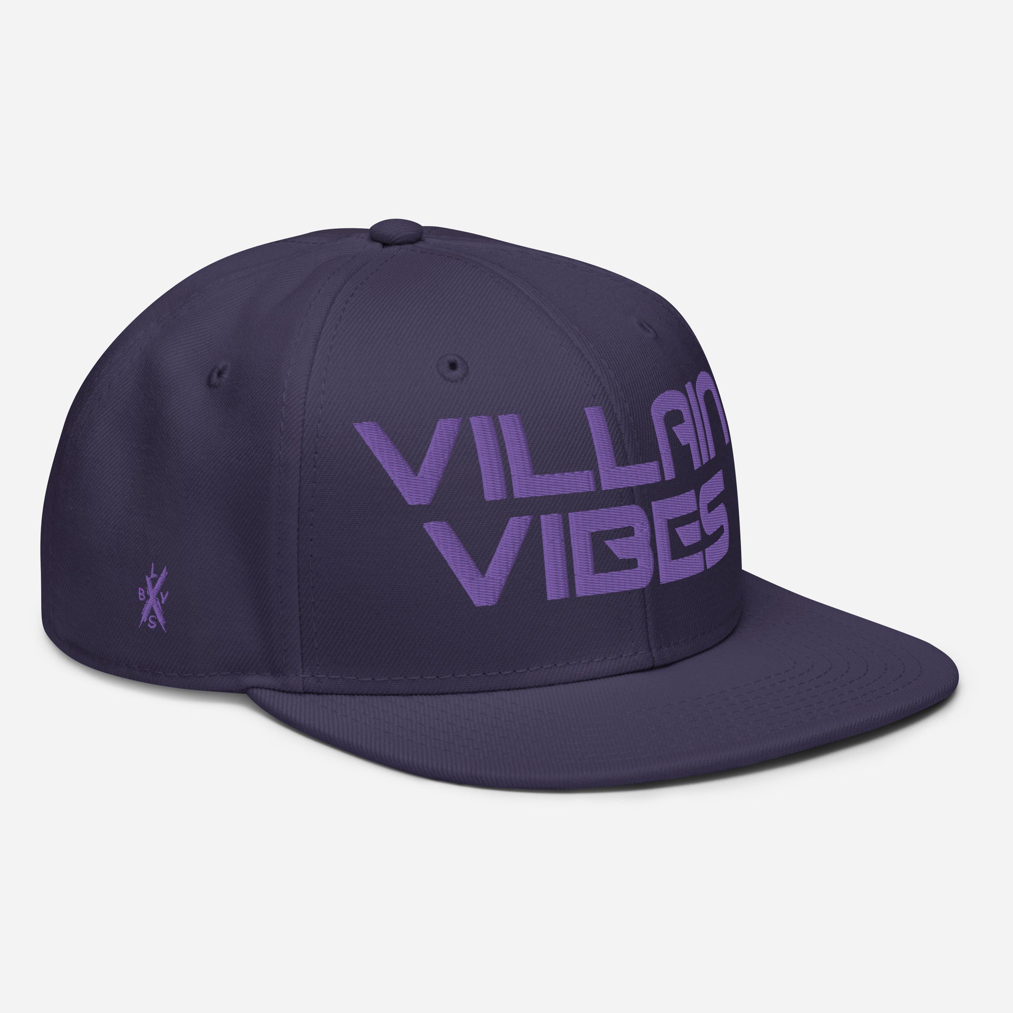 Villain Vibes PURPLE 3D Puff Snapback Hat