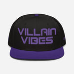 Load image into Gallery viewer, Villain Vibes PURPLE 3D Puff Snapback Hat
