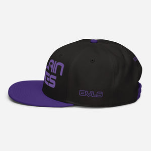 Villain Vibes PURPLE 3D Puff Snapback Hat