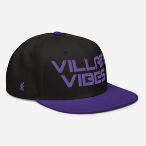 Villain Vibes PURPLE 3D Puff Snapback Hat