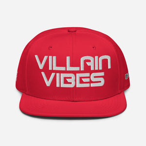 Villain Vibes WHITE 3D Puff Snapback Hat