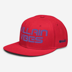 Villain Vibes PURPLE 3D Puff Snapback Hat