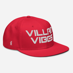 Villain Vibes WHITE 3D Puff Snapback Hat