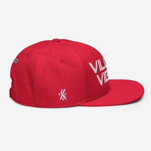 Villain Vibes WHITE 3D Puff Snapback Hat