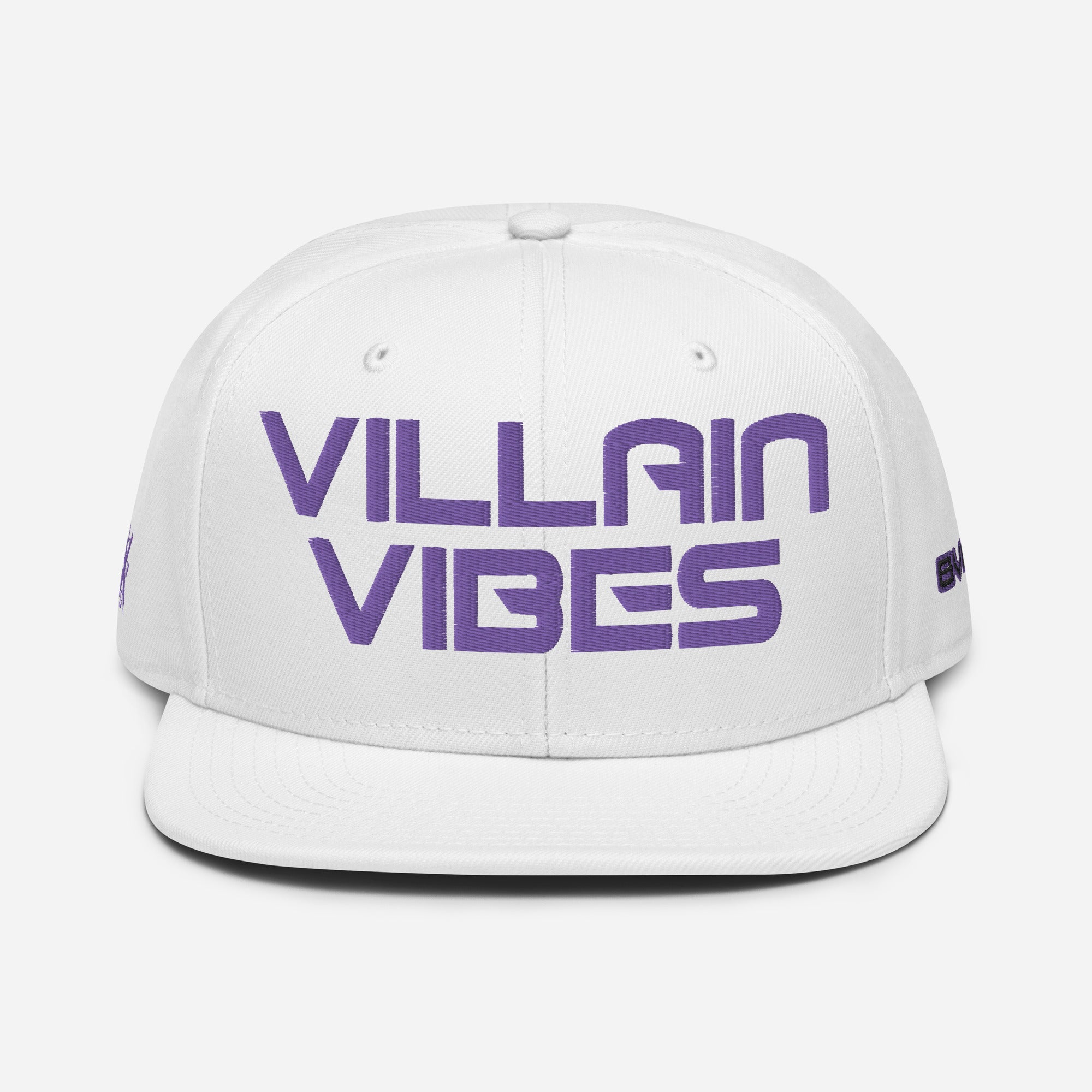 Villain Vibes PURPLE 3D Puff Snapback Hat