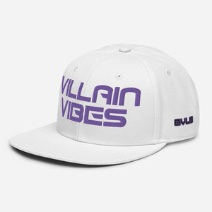 Villain Vibes PURPLE 3D Puff Snapback Hat