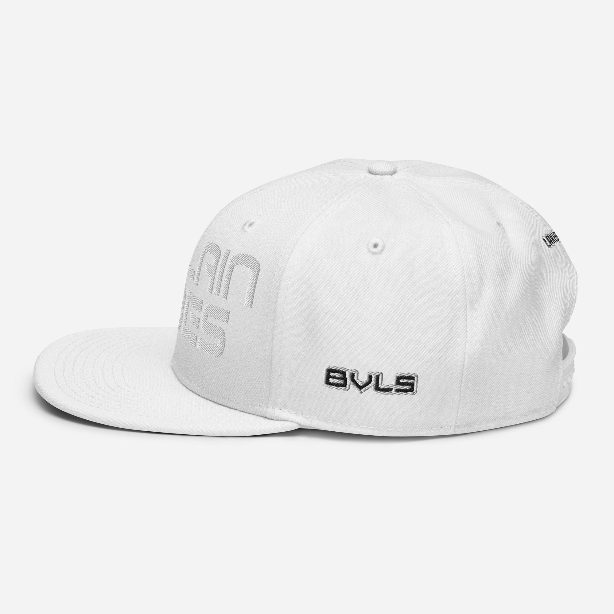 Villain Vibes WHITE 3D Puff Snapback Hat