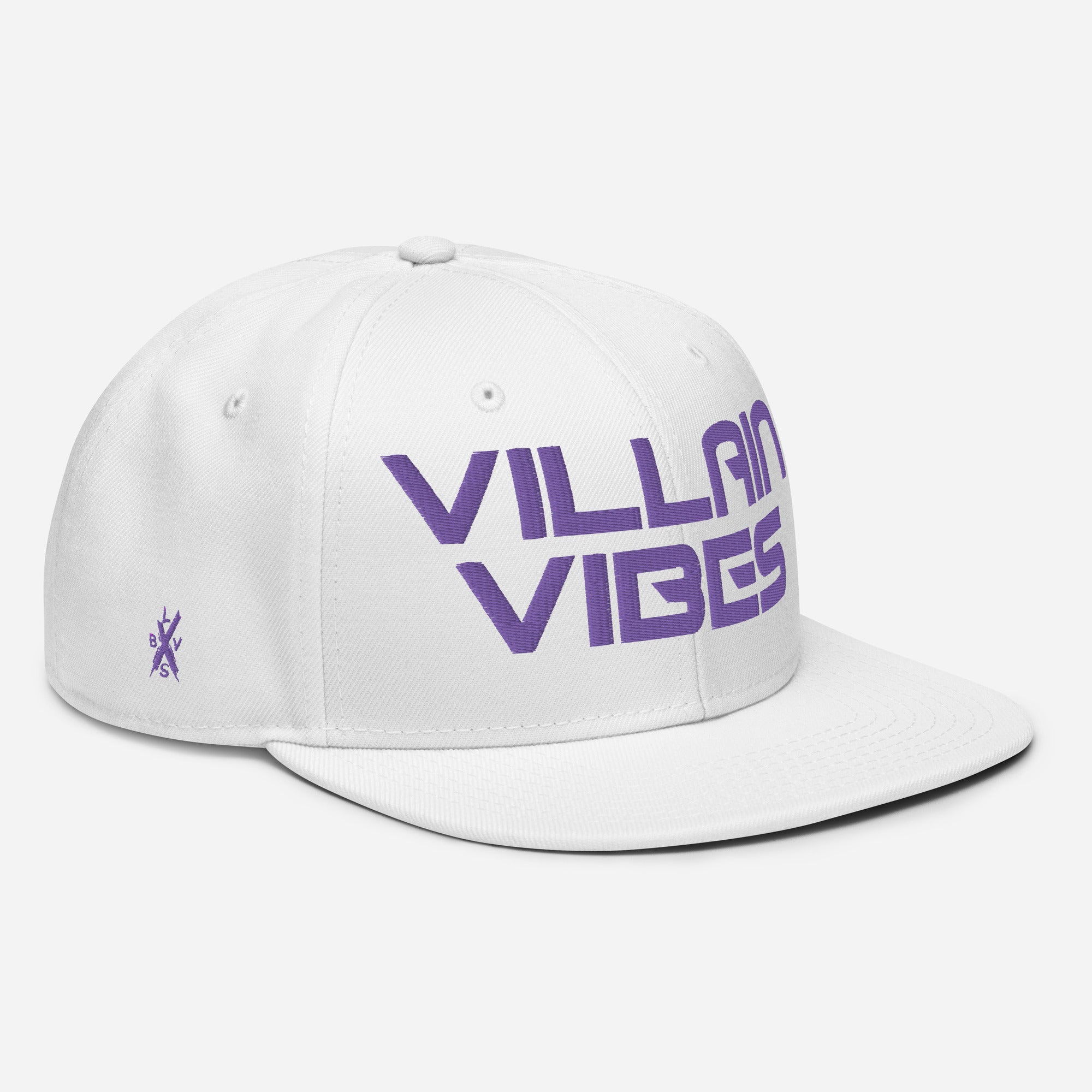 Villain Vibes PURPLE 3D Puff Snapback Hat