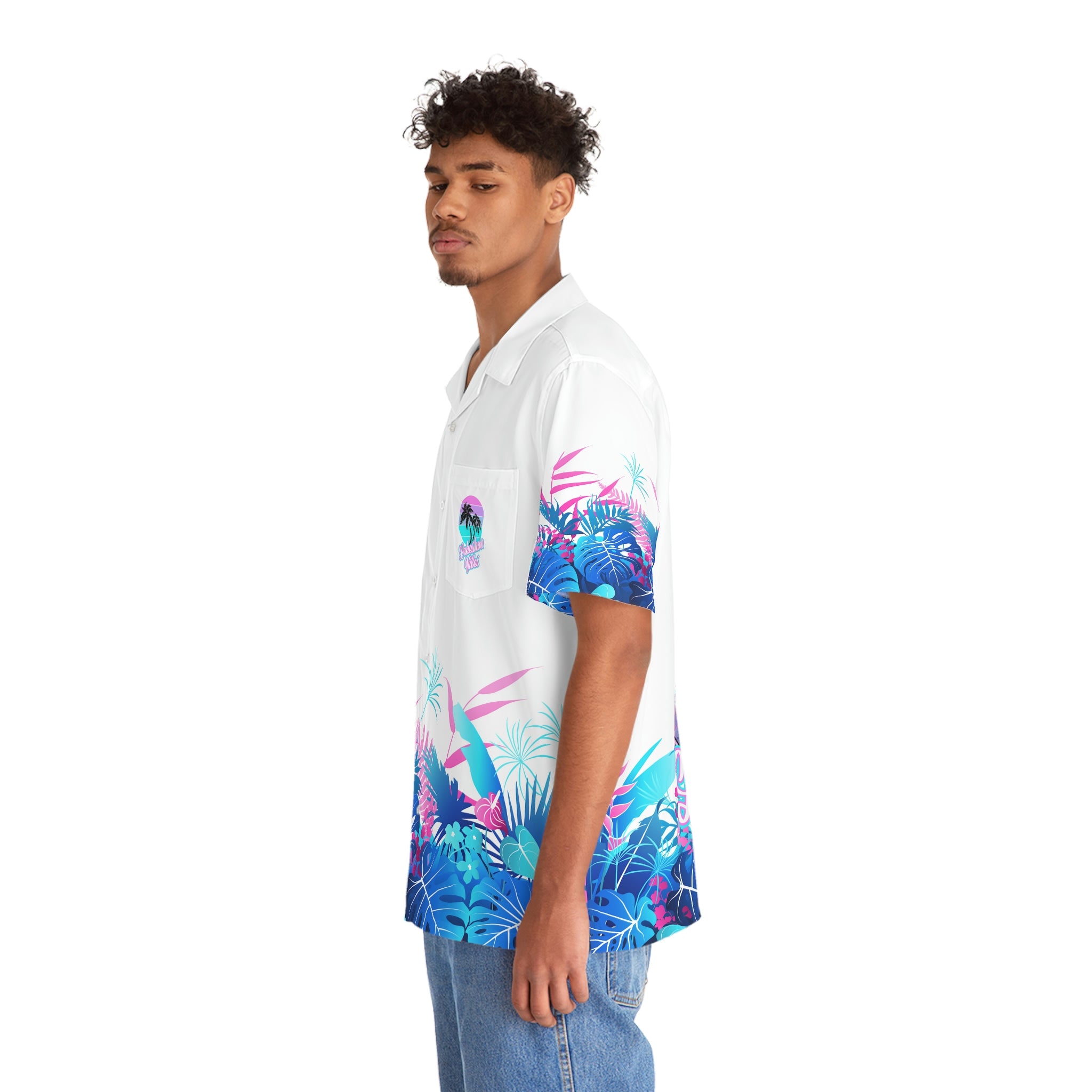 Lakeshore Vibes Men's Hawaiian Shirt (AOP)