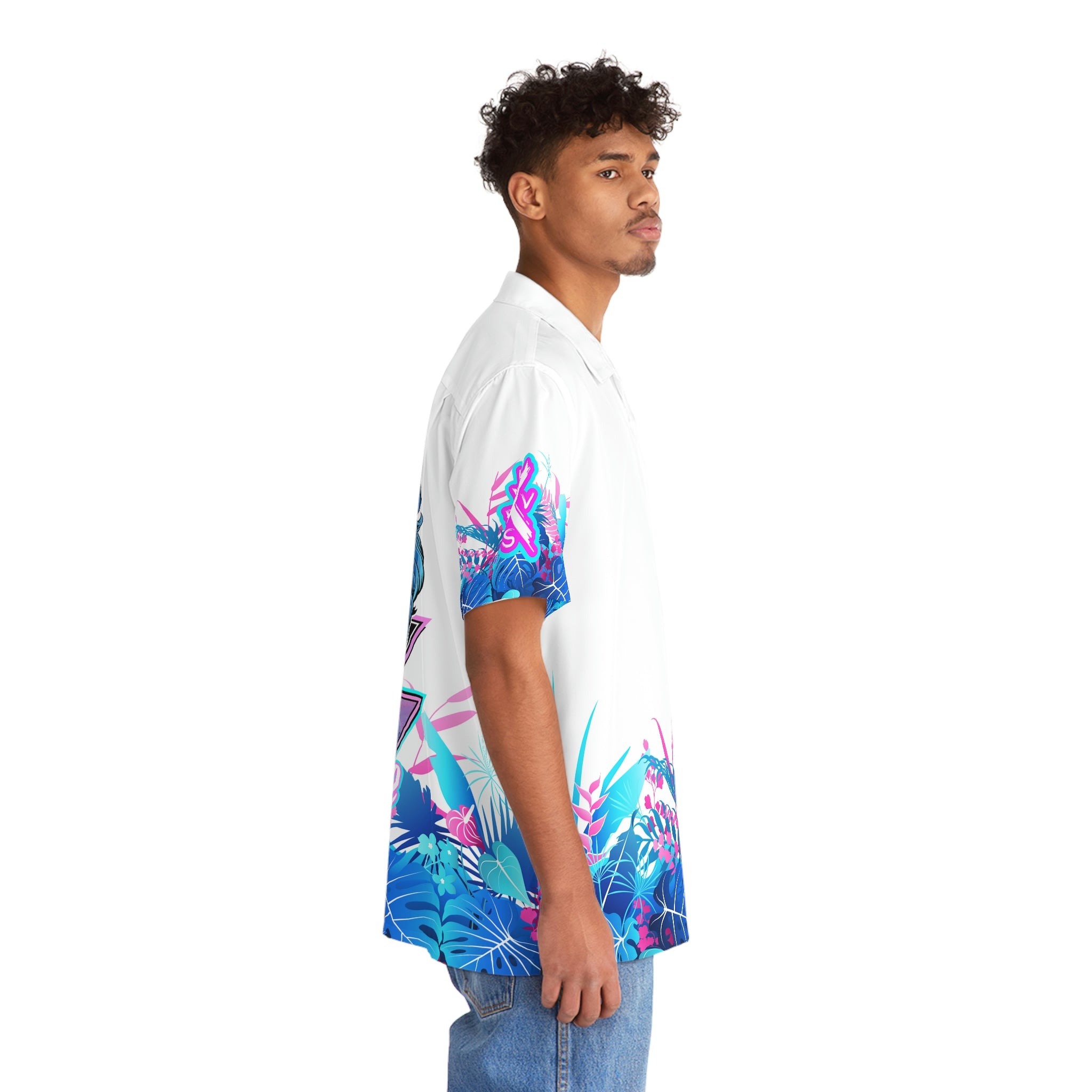 Lakeshore Vibes Men's Hawaiian Shirt (AOP)