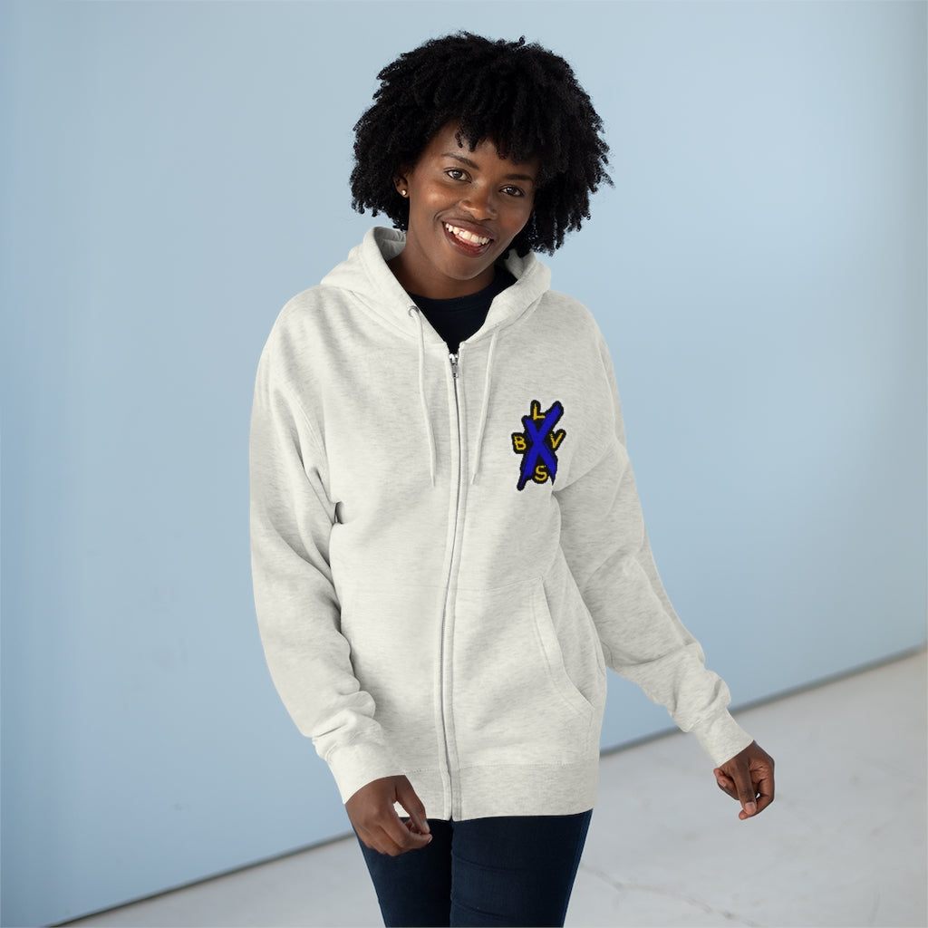 BVLS X FACTOR Front Unisex Premium Full Zip Hoodie