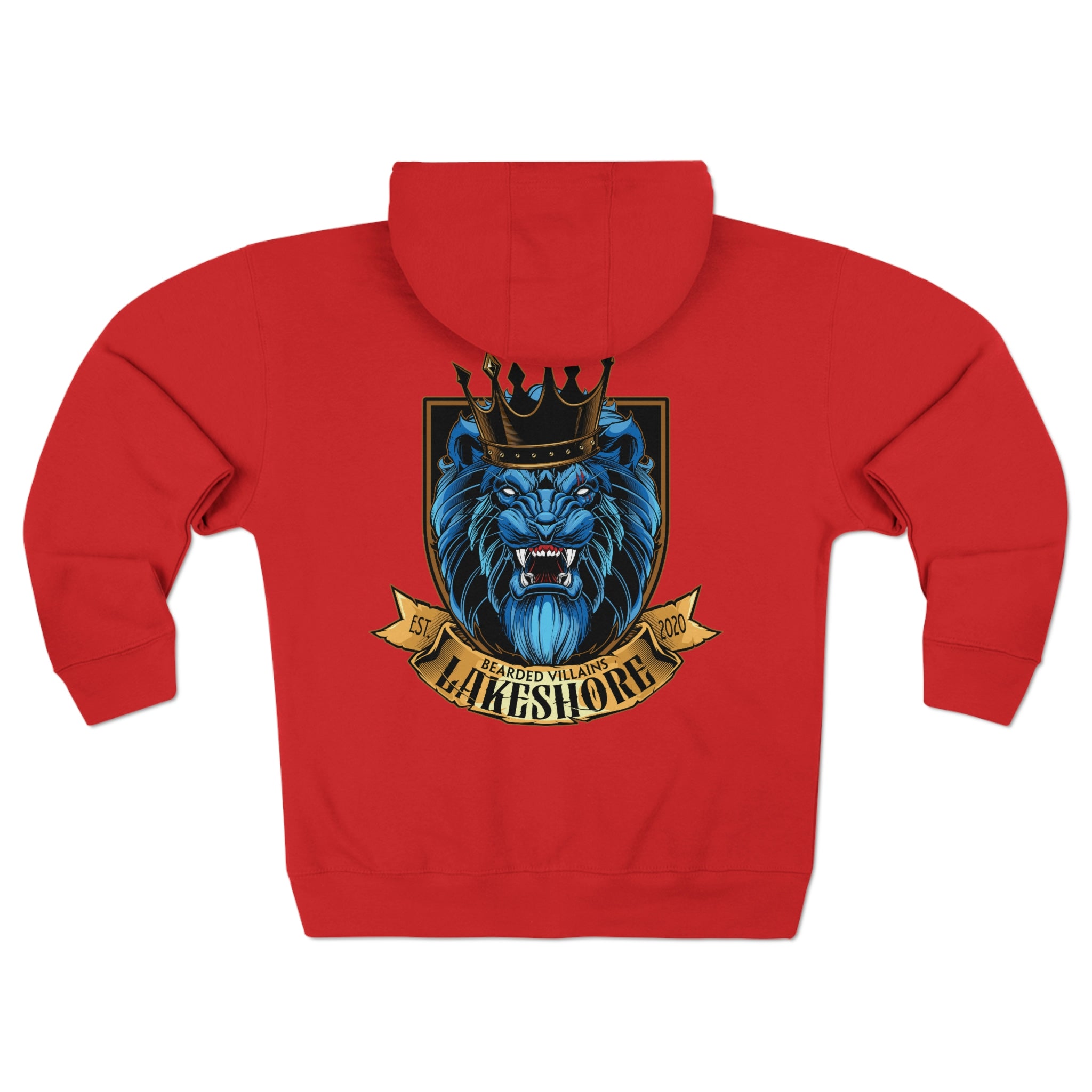 Bearded Villains Lakeshore Unisex Premium Full Zip Hoodie