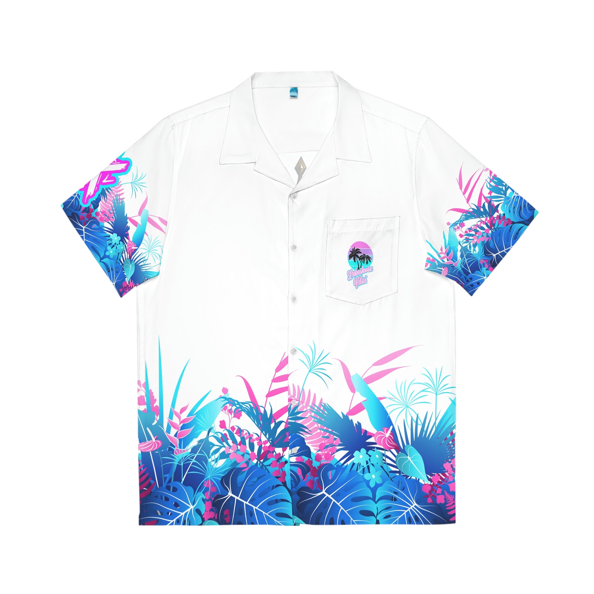 Lakeshore Vibes Men's Hawaiian Shirt (AOP)