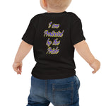 Load image into Gallery viewer, BVLS &quot;I AM PROTECTED BY THE PRIDE&quot; Baby Jersey Short Sleeve Tee
