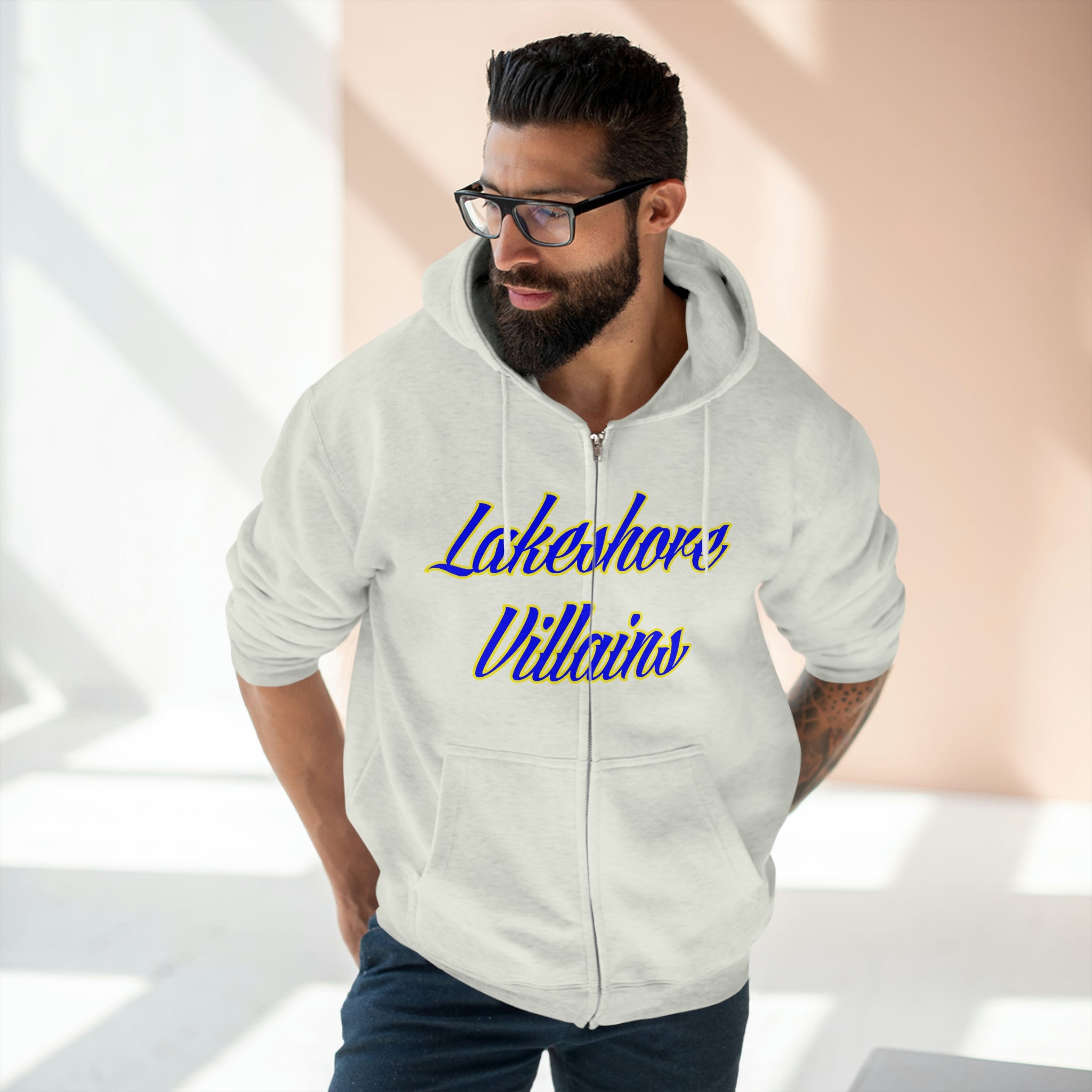 Bearded Villains Lakeshore Unisex Premium Full Zip Hoodie