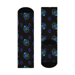 Load image into Gallery viewer, BVLS Black Cushioned Crew Socks
