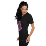 Load image into Gallery viewer, BVLS Pink Edition Unisex Short Sleeve V-Neck T-Shirt
